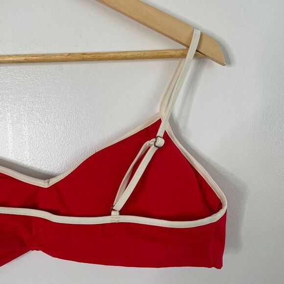 Andie The Bells Swim Bikini Top Women's XL Red Poppy Nylon Stretch Swimwear - Picture 5 of 9